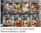 hopper para monedas cajones cambio automático cashkeeper